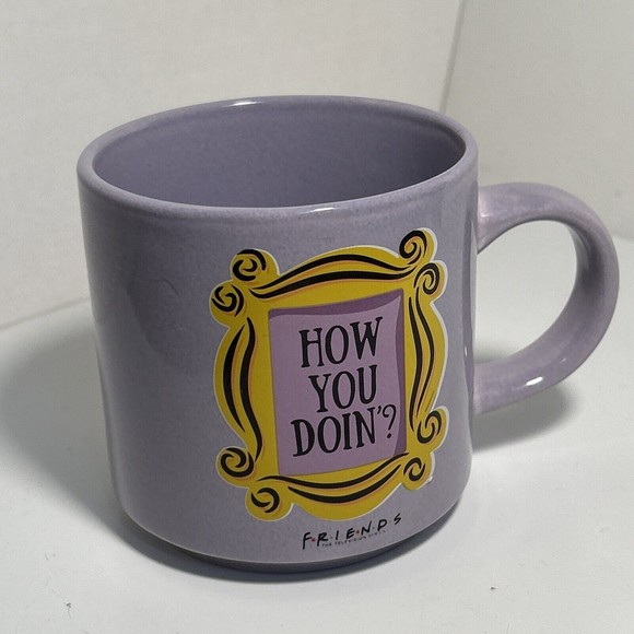 Friends TV Show Purple "How You Doin?" 12 oz Coffee Mug - Picture 2 of 6